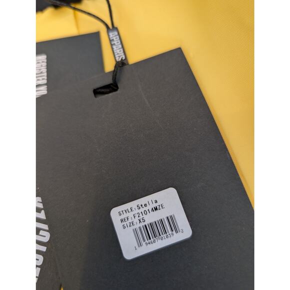 APPARIS Stella Faux Fur Oversized Coat in Neon Yellow, size XS, NWT - Picture 14 of 14